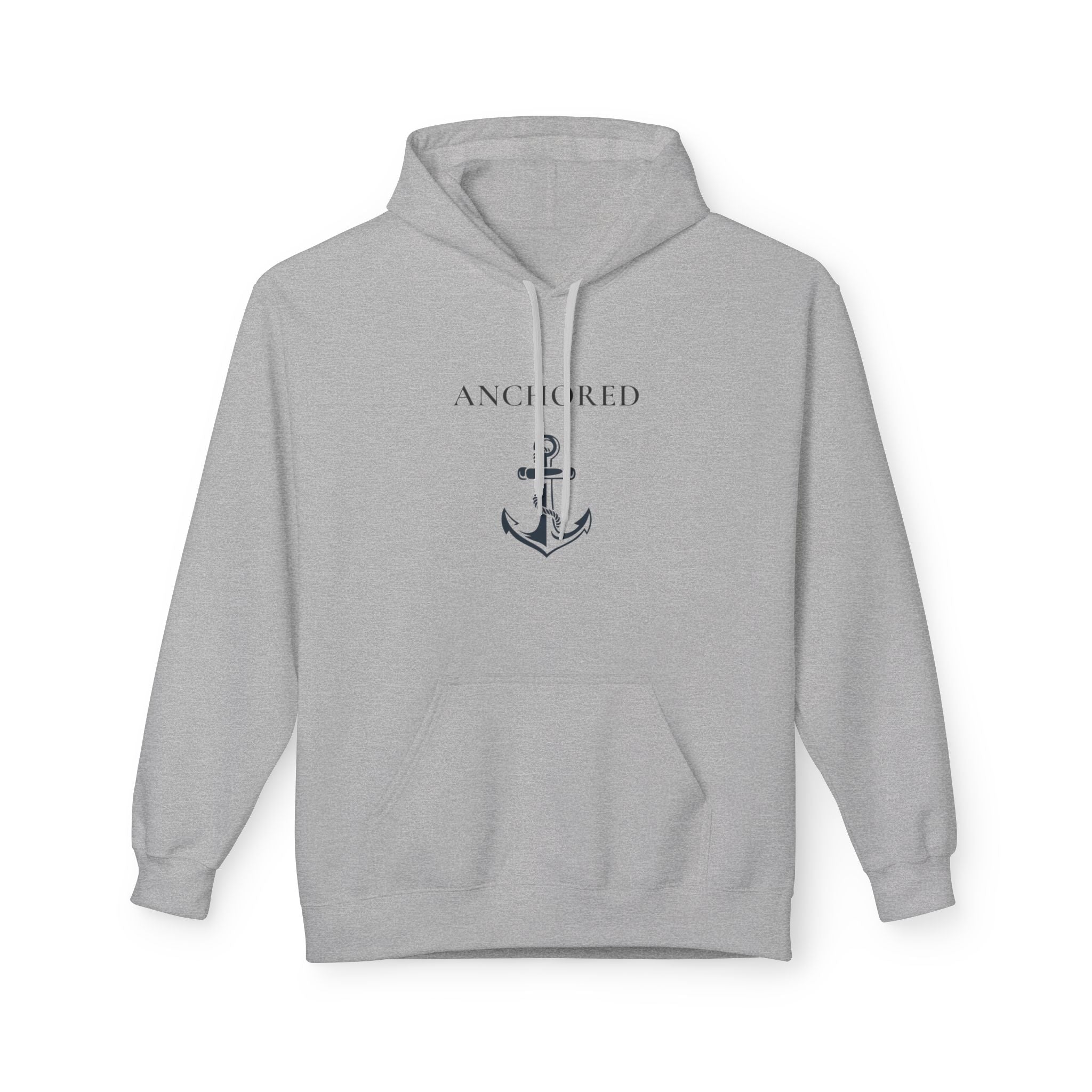 Anchored Graphic Hoodie — Coastal Nautical Pullover Sweatshirt