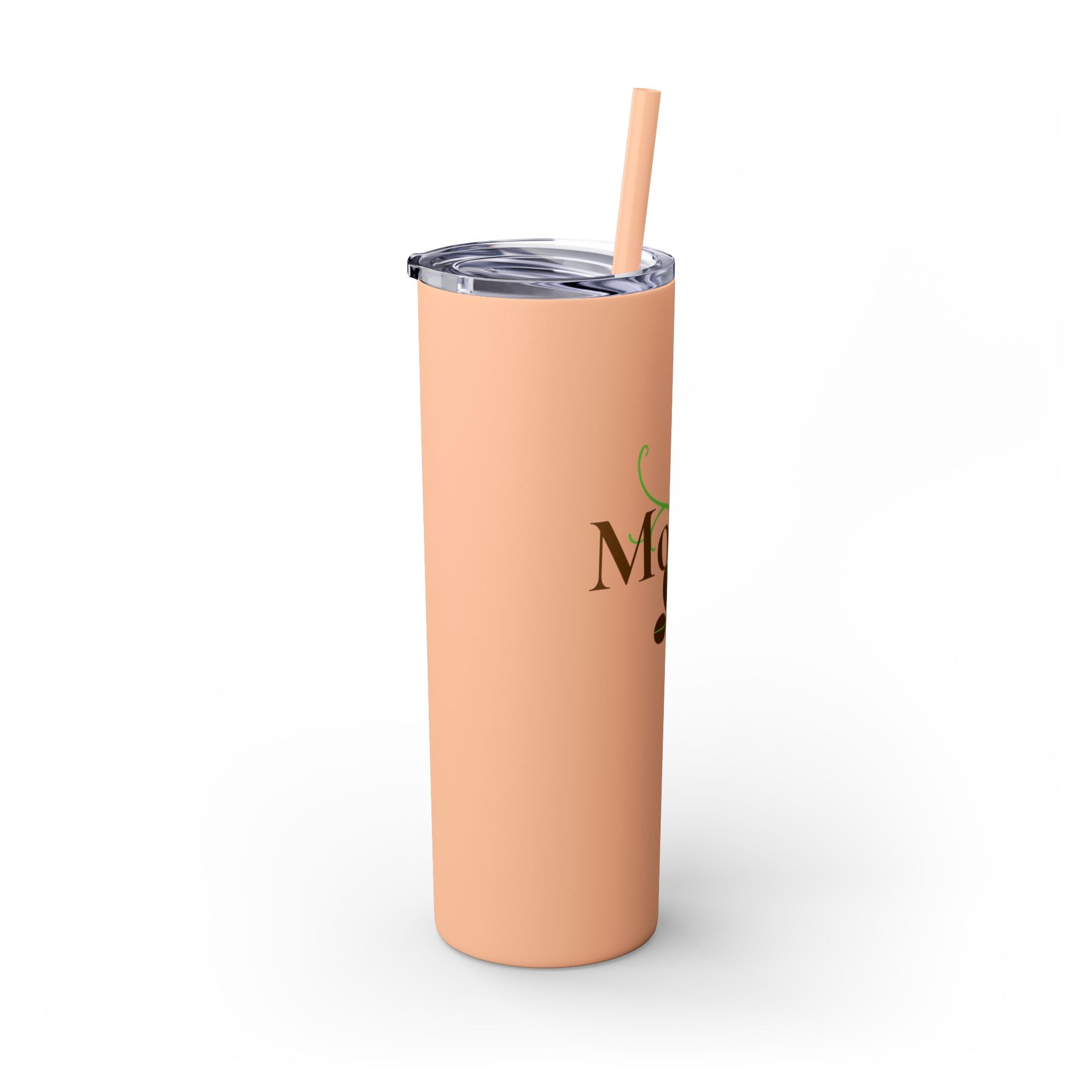 Mother Floral Skinny Tumbler, 20oz Straw Cup
