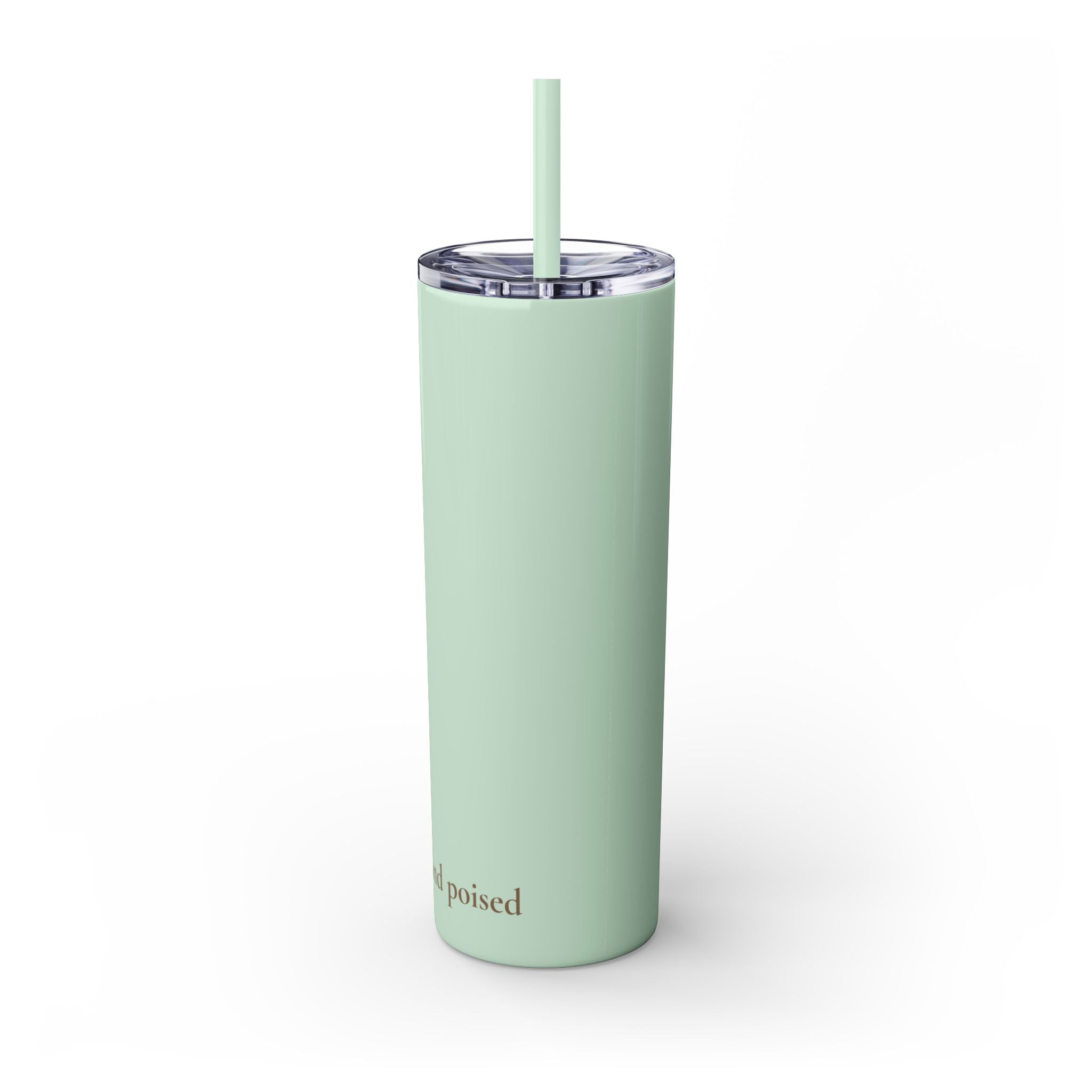 Mother Floral Skinny Tumbler, 20oz Straw Cup