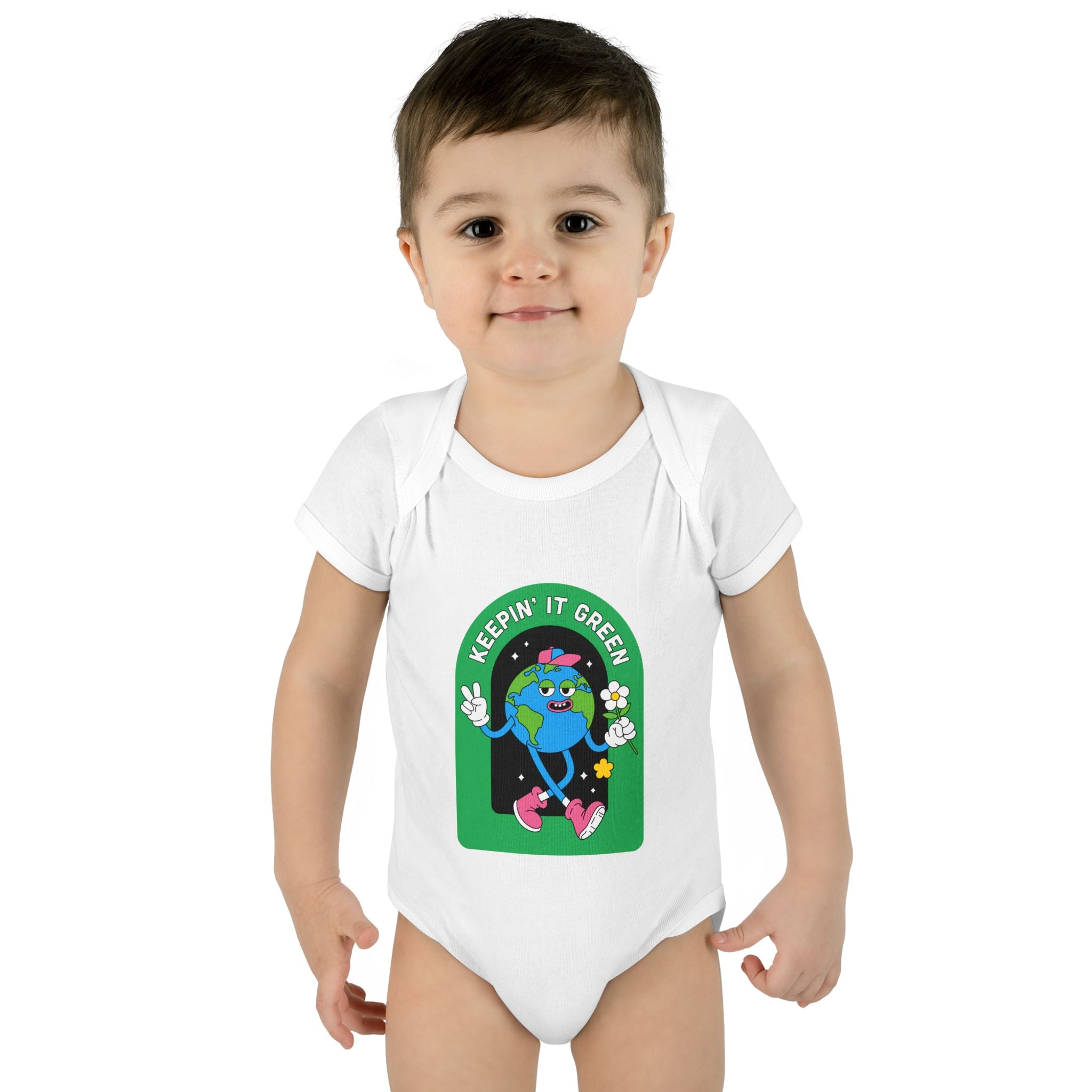Keepin' It Green Baby Bodysuit — Cute Eco-Friendly Infant Onesie