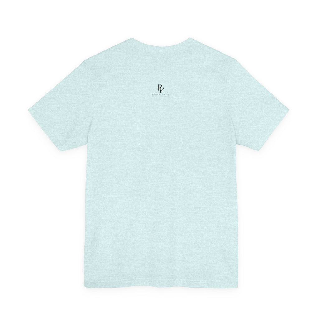 Anchored Minimalist White Tee — Simple Nautical Crew Neck Shirt