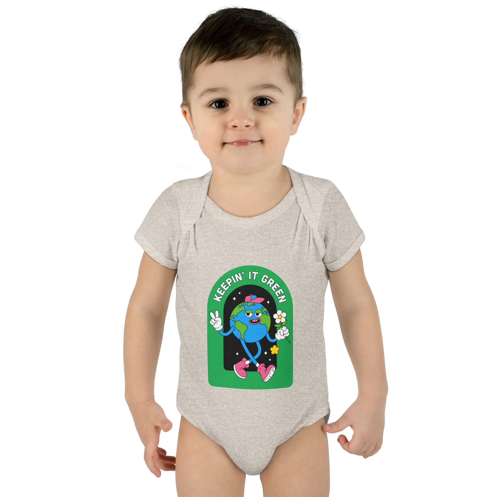 Keepin' It Green Baby Bodysuit — Cute Eco-Friendly Infant Onesie