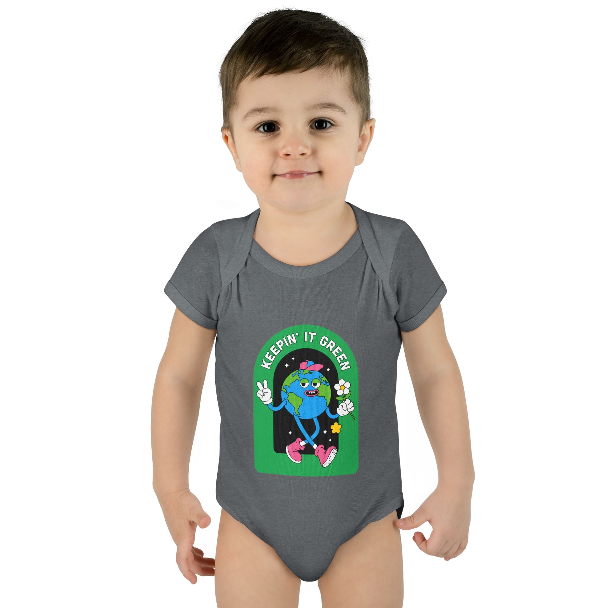 Keepin' It Green Baby Bodysuit — Cute Eco-Friendly Infant Onesie