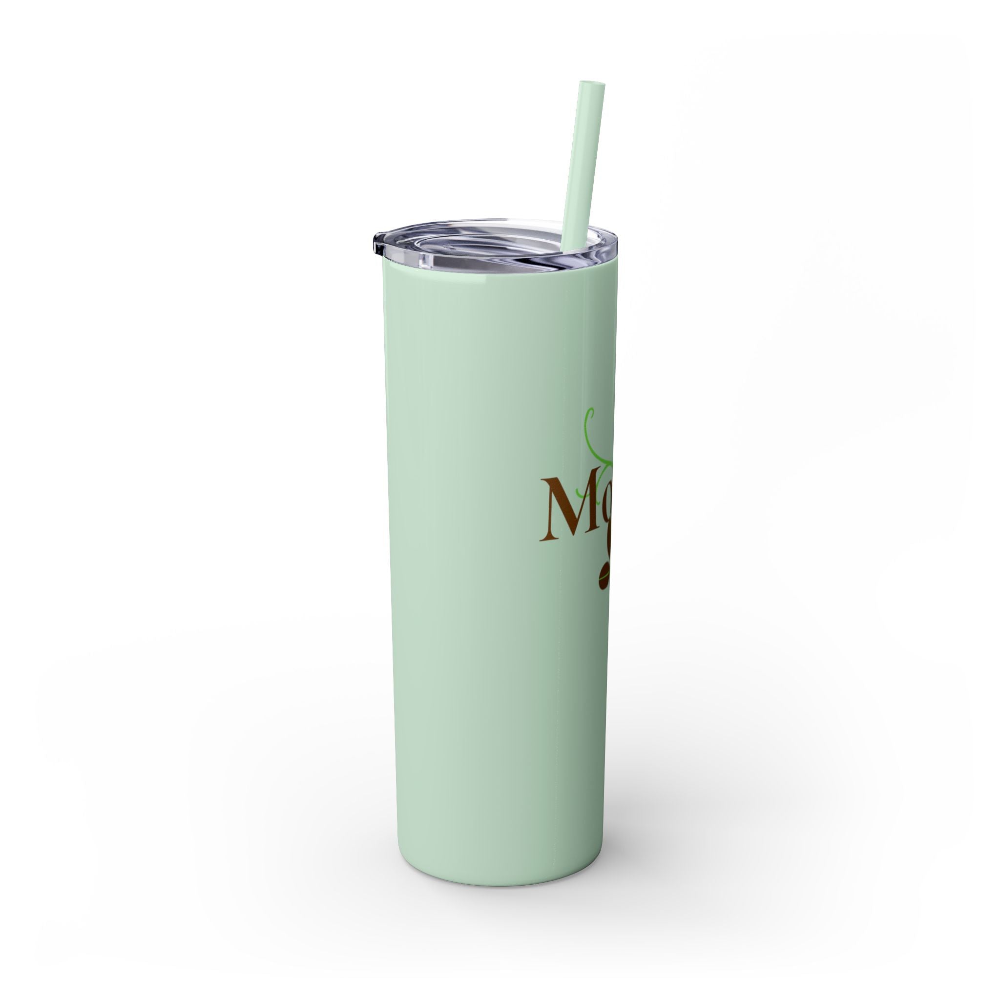 Mother Floral Skinny Tumbler, 20oz Straw Cup