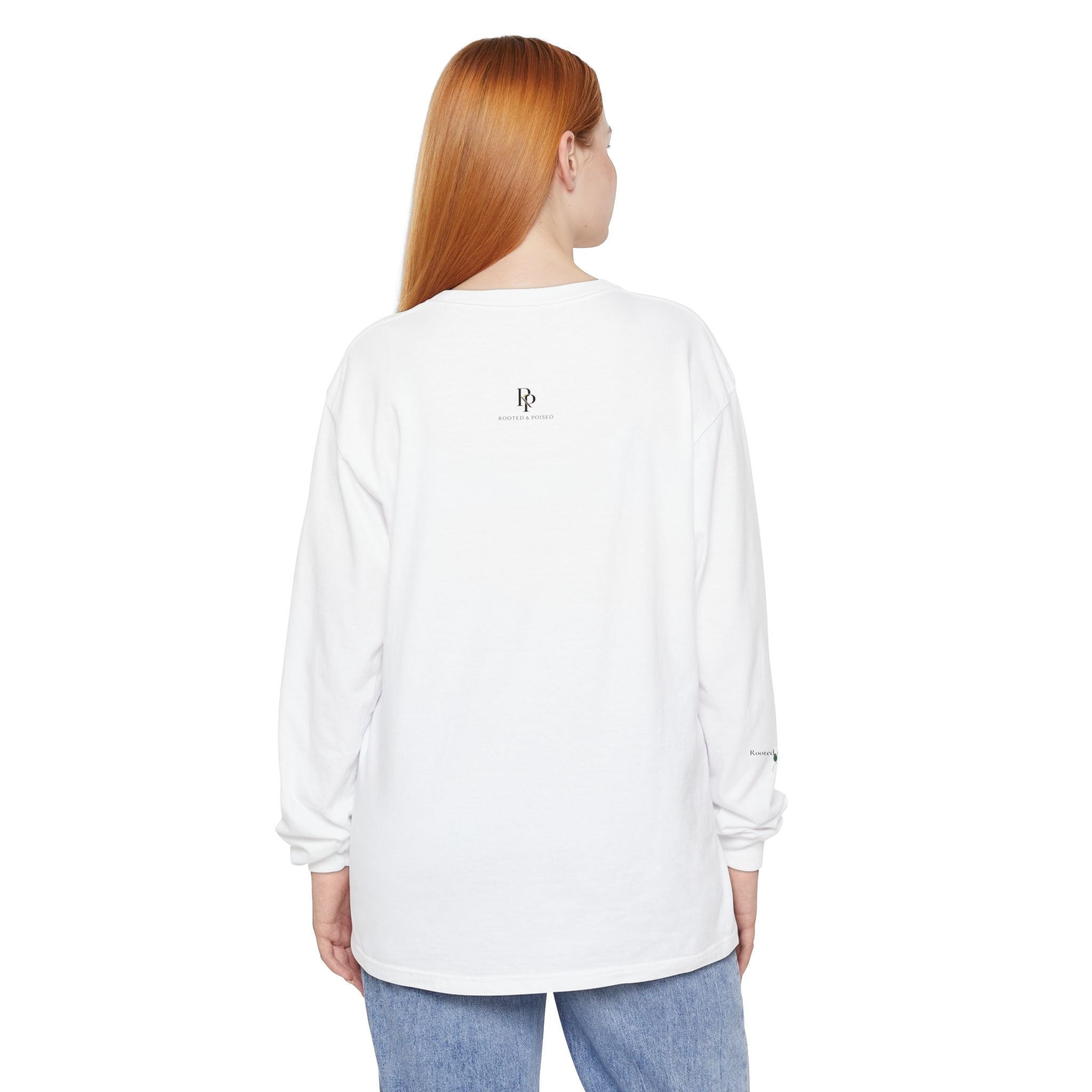 Anchored Long Sleeve Tee — Minimalist Nautical Graphic Shirt