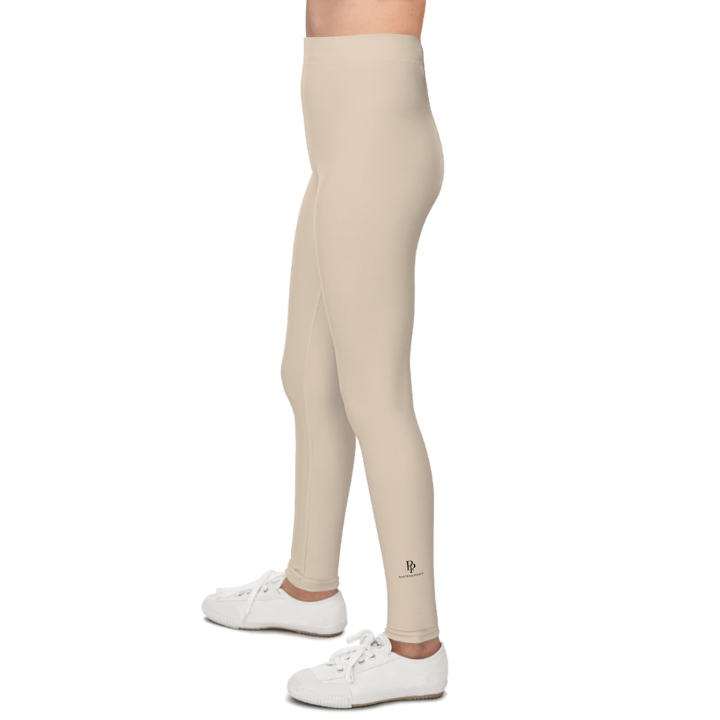 Rooted & Poised Kids Floral Leggings — All-Over-Print Youth Activewear