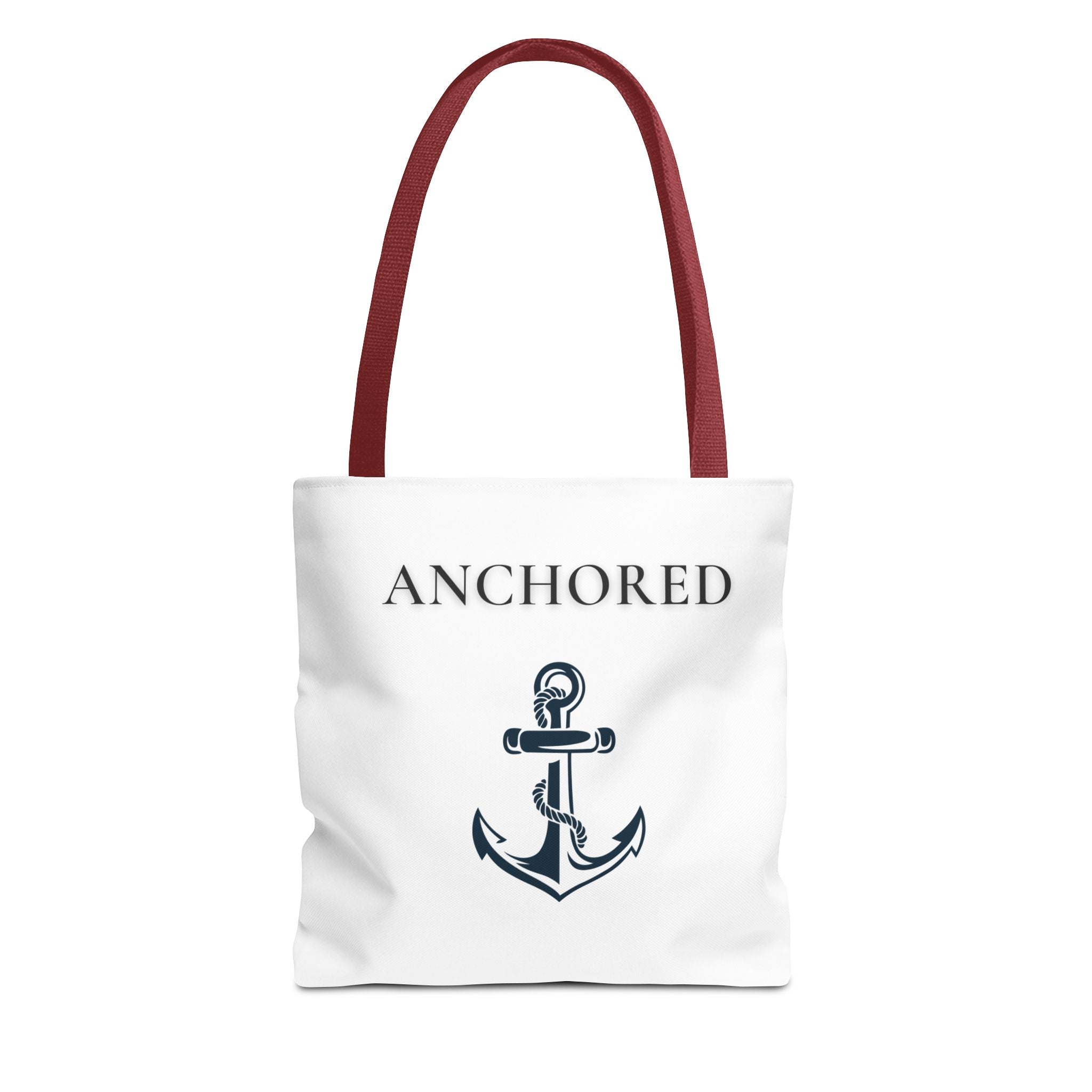 Anchored Tote Bag — Nautical Canvas Beach & Everyday Tote