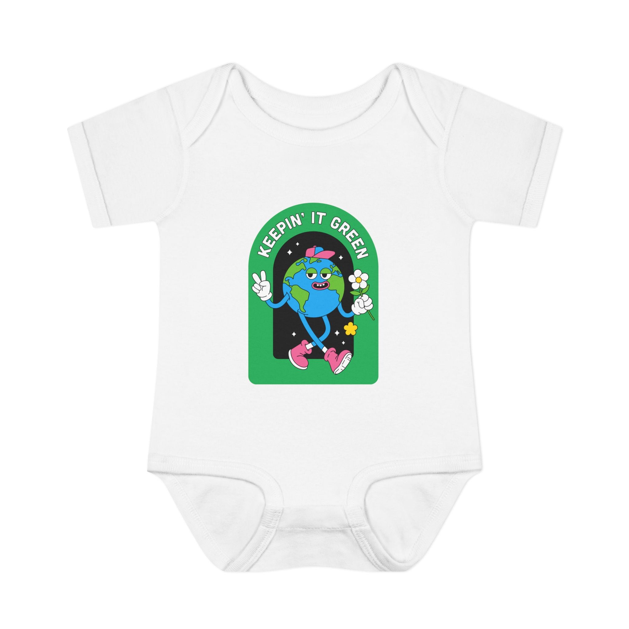 Keepin' It Green Baby Bodysuit — Cute Eco-Friendly Infant Onesie