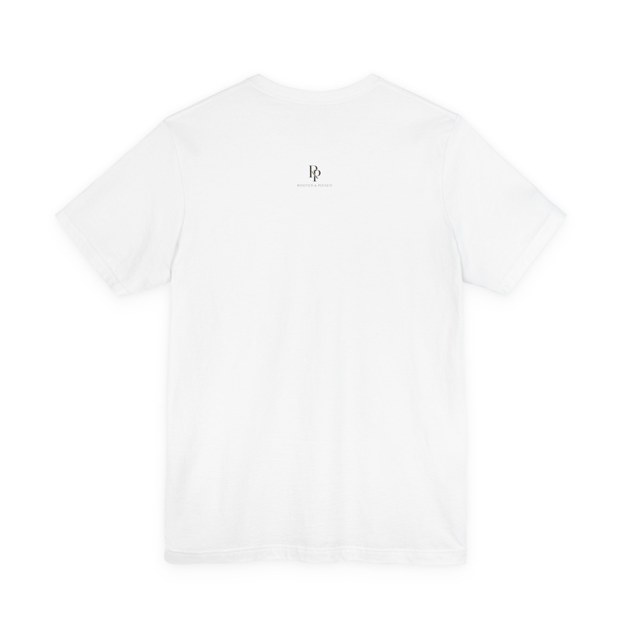 Anchored Minimalist White Tee — Simple Nautical Crew Neck Shirt
