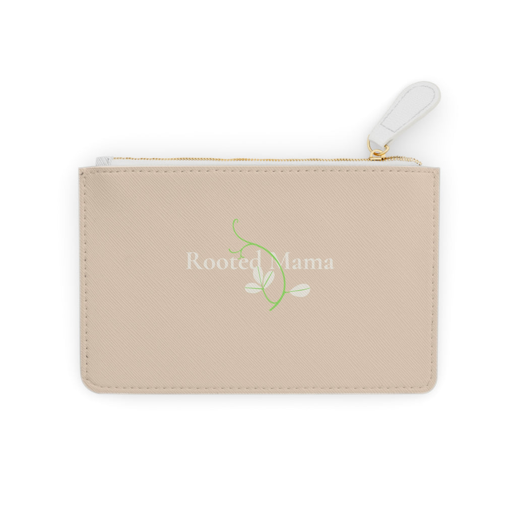 Mini Clutch Bag – "Rooted Mama" Floral Zip Pouch | Compact Wristlet for Moms, Gifts for Mother’s Day