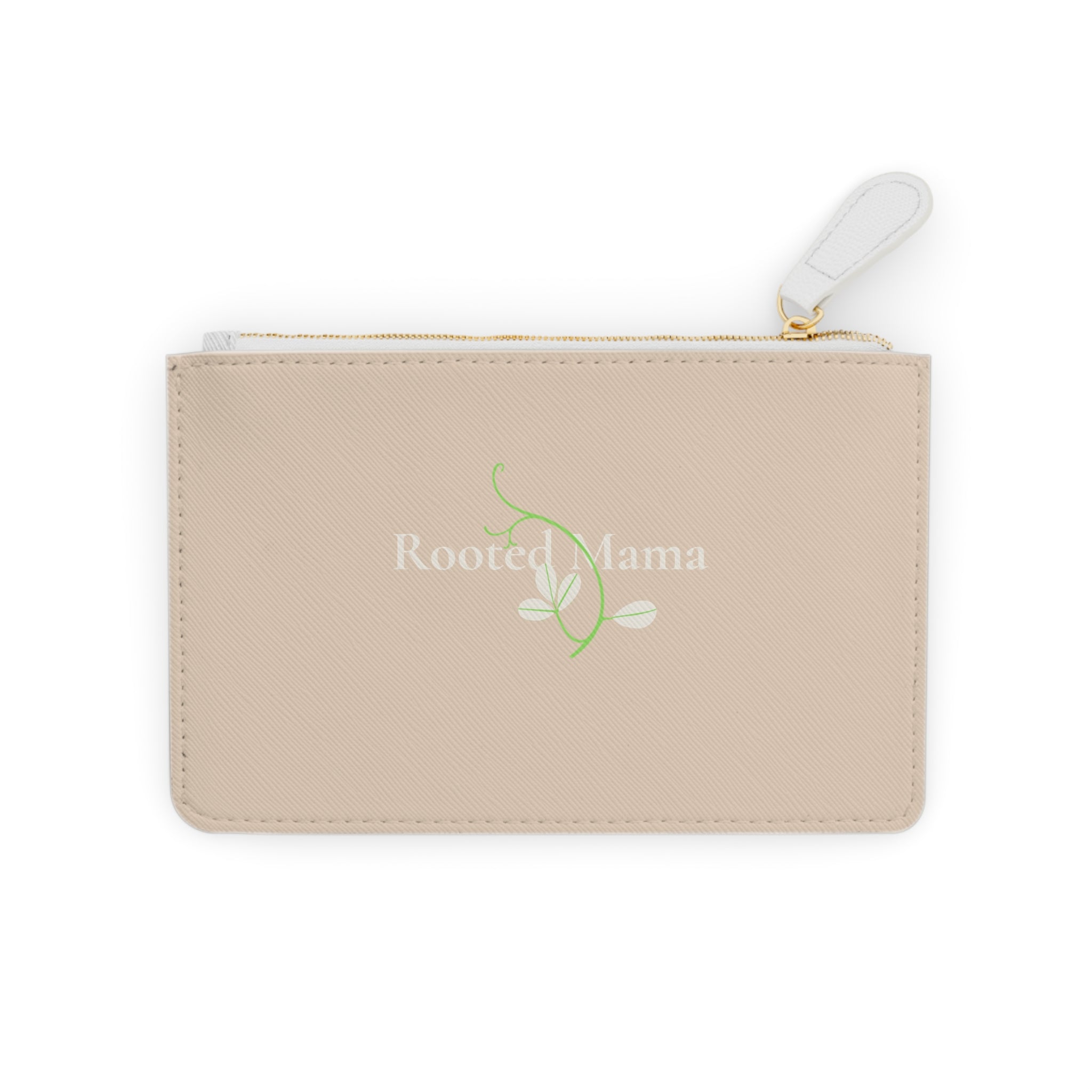 Mini Clutch Bag – "Rooted Mama" Floral Zip Pouch | Compact Wristlet for Moms, Gifts for Mother’s Day