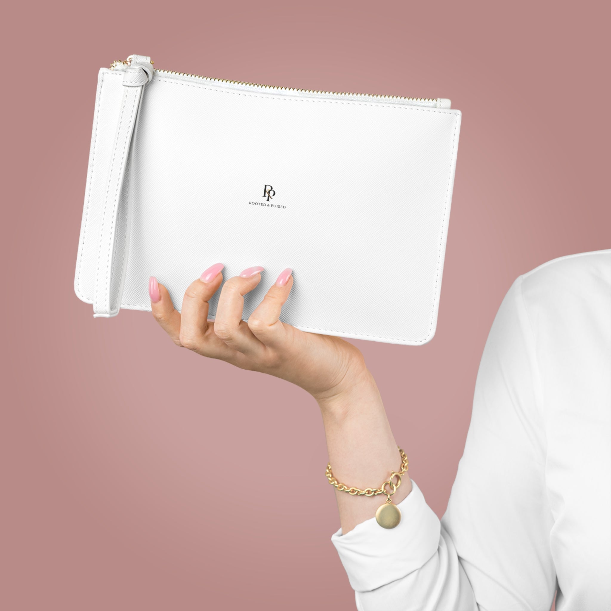 Anchored Anchor Clutch Bag — Nautical Wristlet Purse