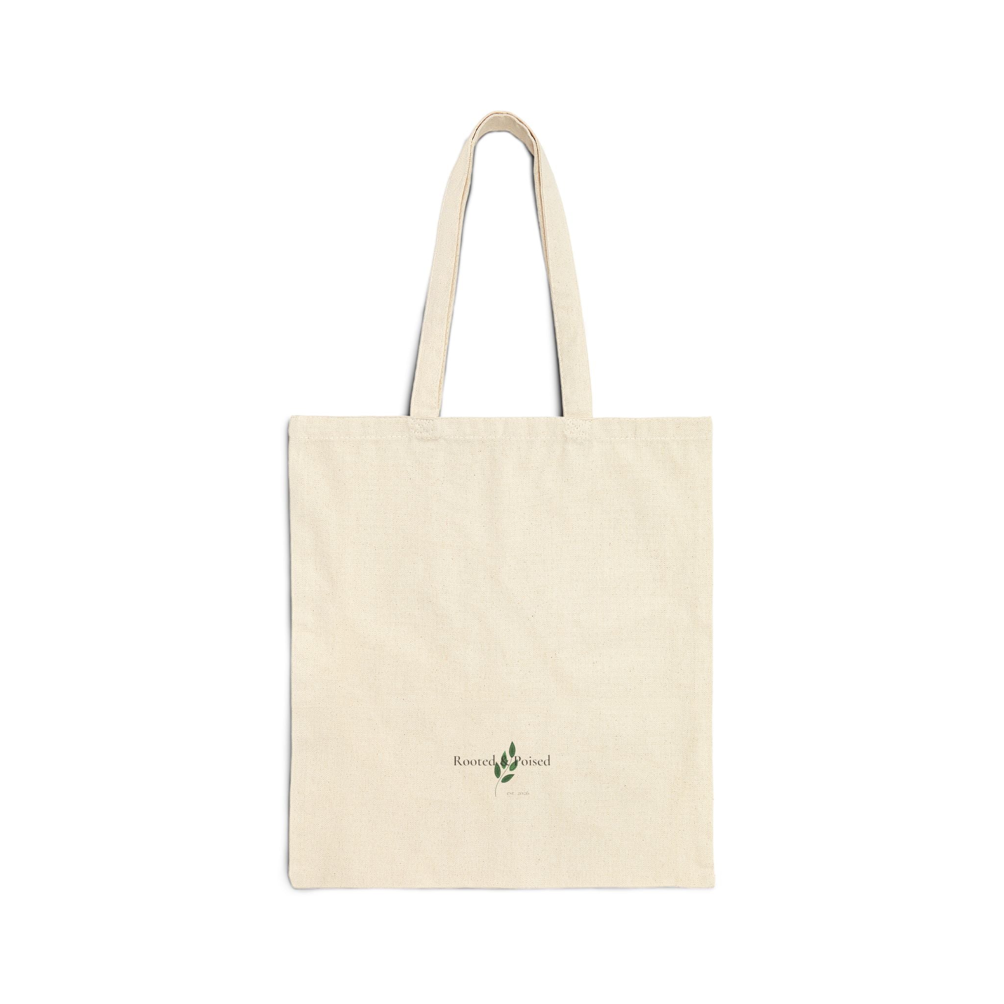 Mother Floral Tote Bag — Cotton Canvas Mom Gift for Mother's Day