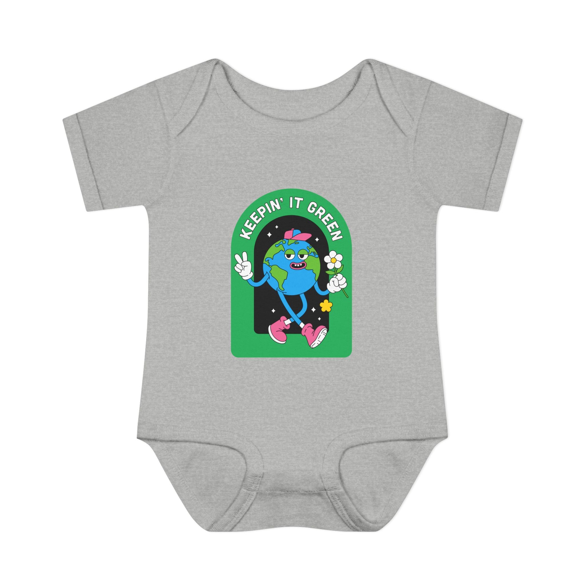 Keepin' It Green Baby Bodysuit — Cute Eco-Friendly Infant Onesie