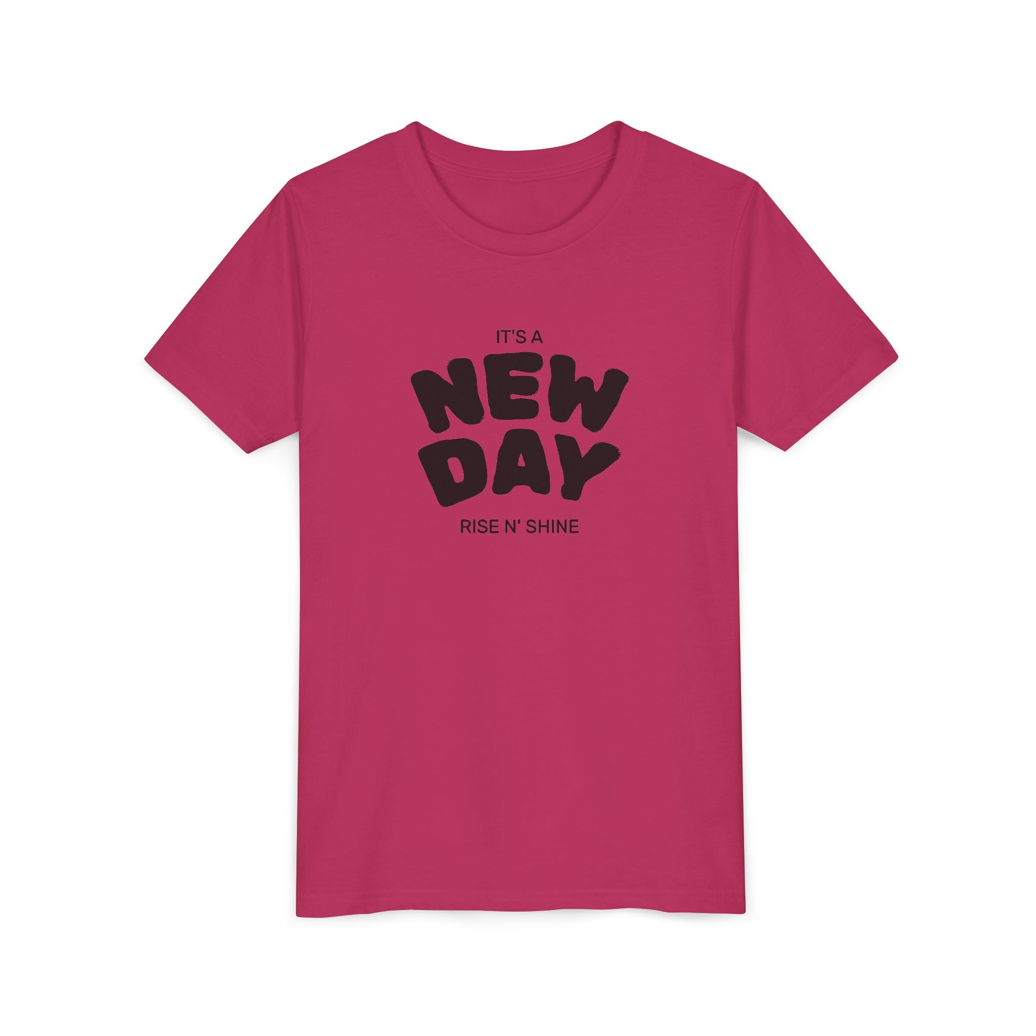 New Day Youth Tee — Minimalist Kids Short Sleeve Shirt
