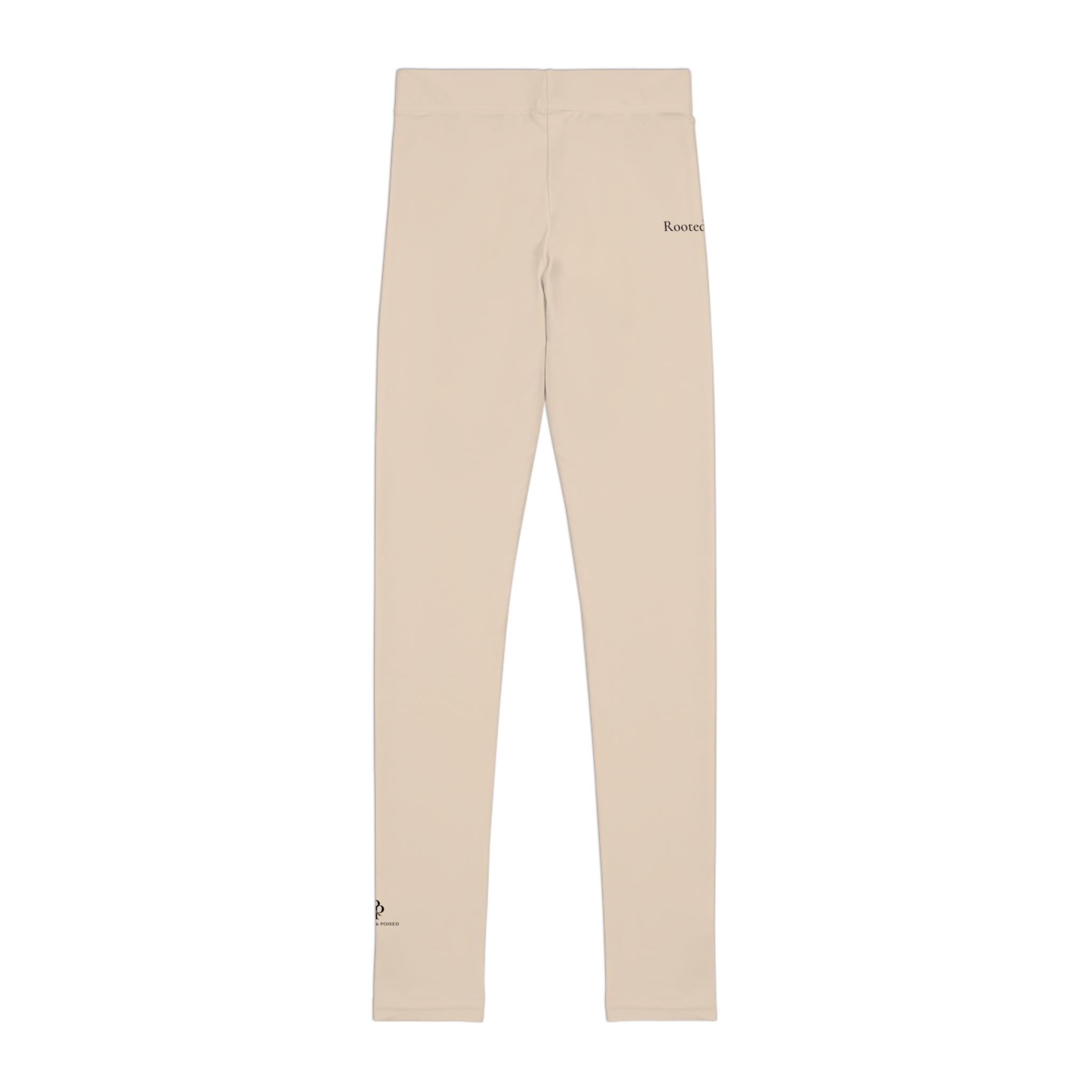 Rooted & Poised Kids Floral Leggings — All-Over-Print Youth Activewear