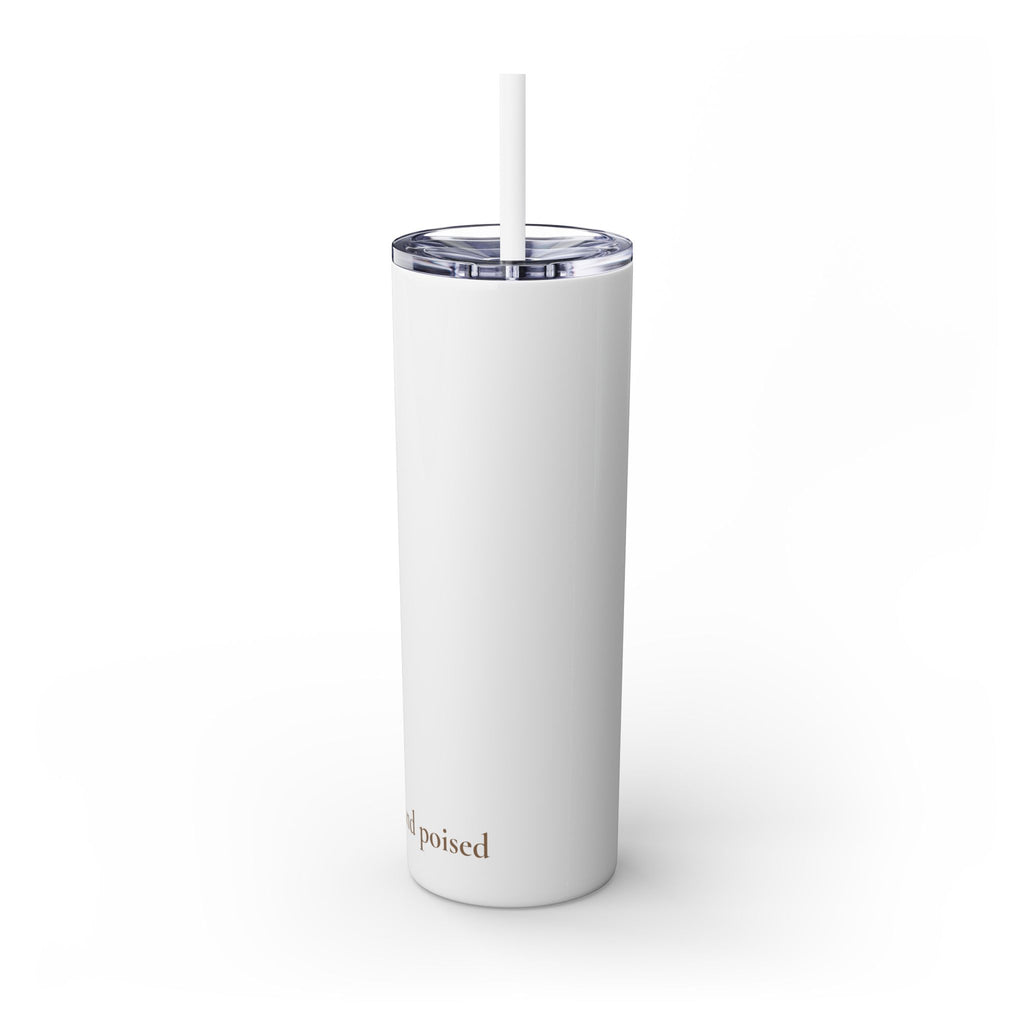 Mother Floral Skinny Tumbler, 20oz Straw Cup