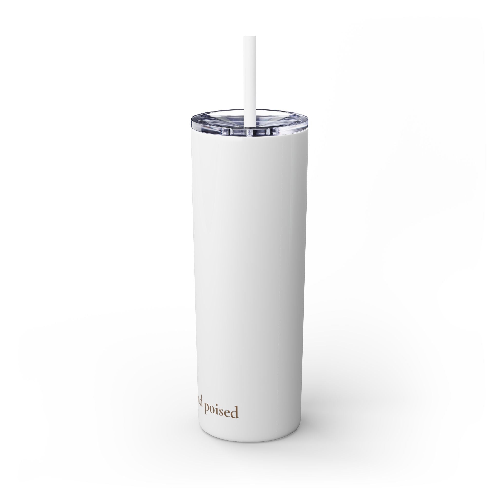 Mother Floral Skinny Tumbler, 20oz Straw Cup