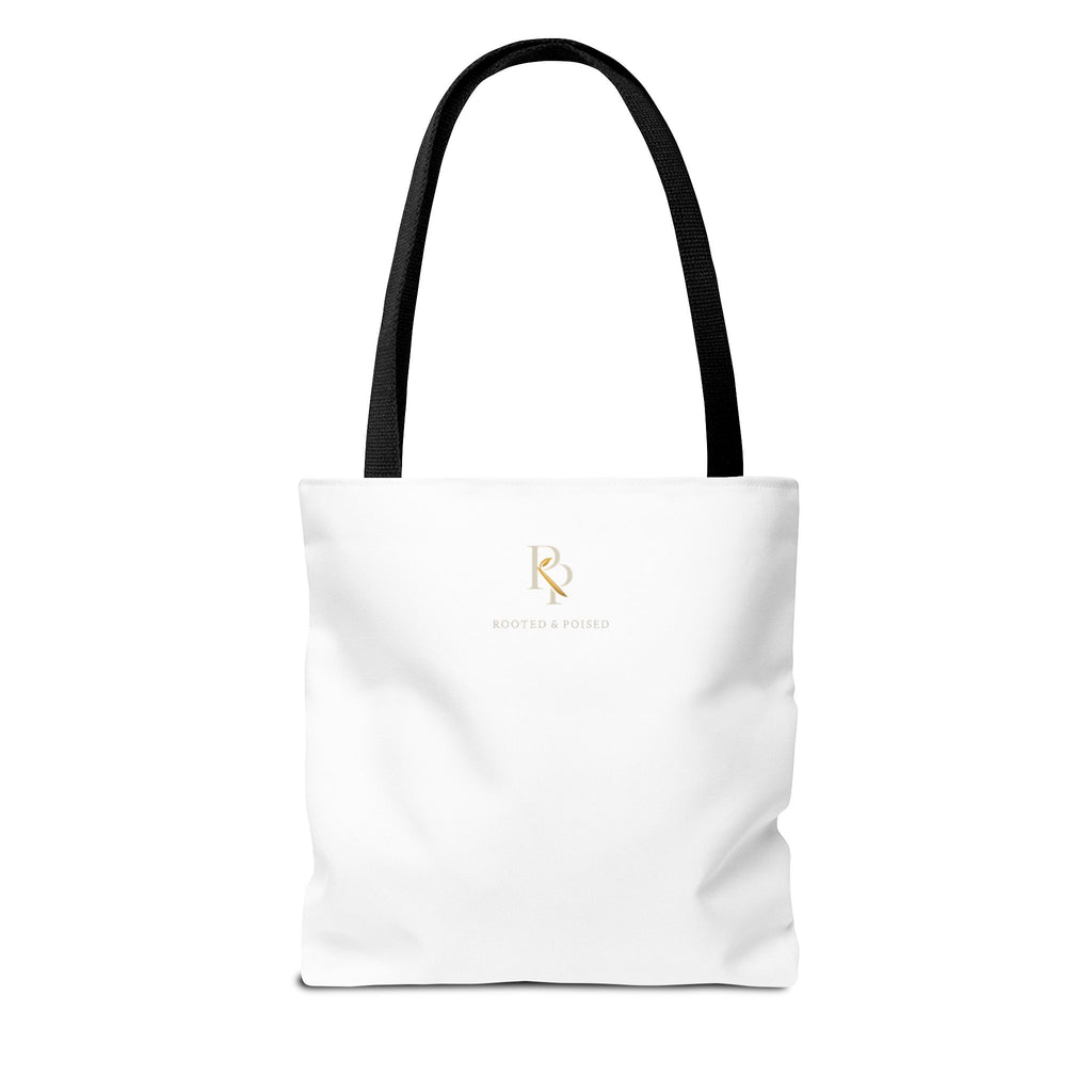 Inspirational 'Present Patient Powerful' Tote Bag