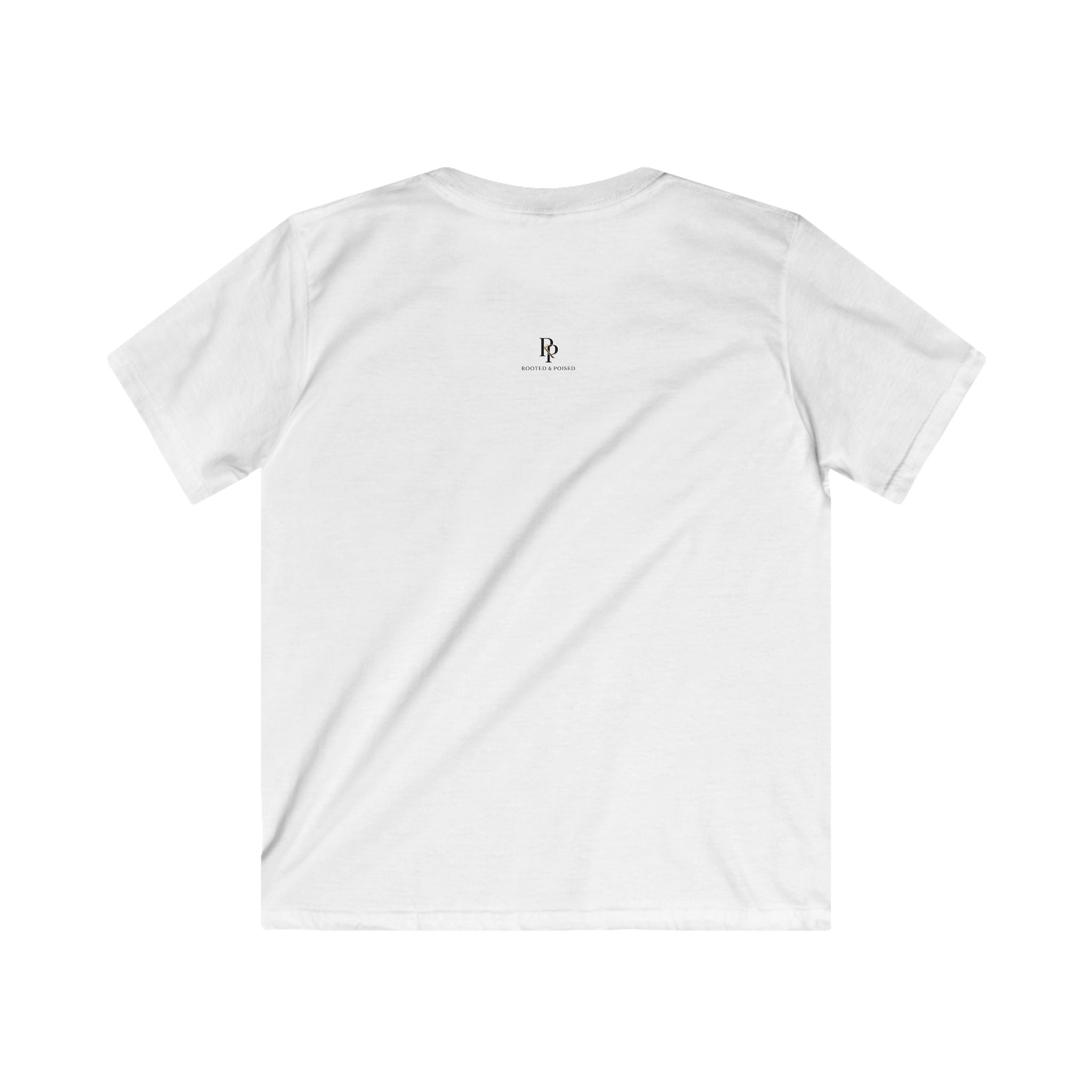 Rooted & Poised Kids Softstyle Tee — Everyday Comfort Youth T-Shirt