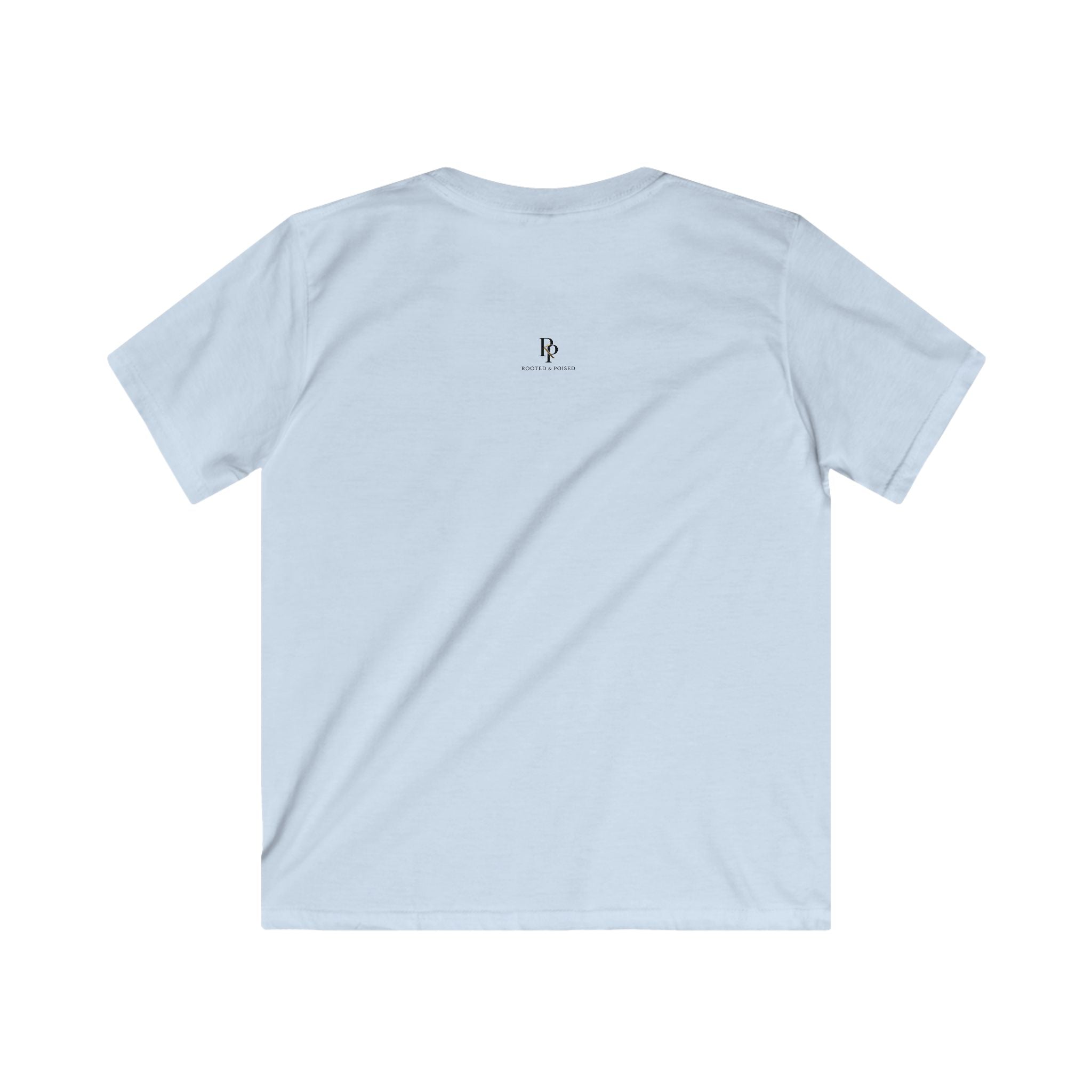 Rooted & Poised Kids Softstyle Tee — Everyday Comfort Youth T-Shirt