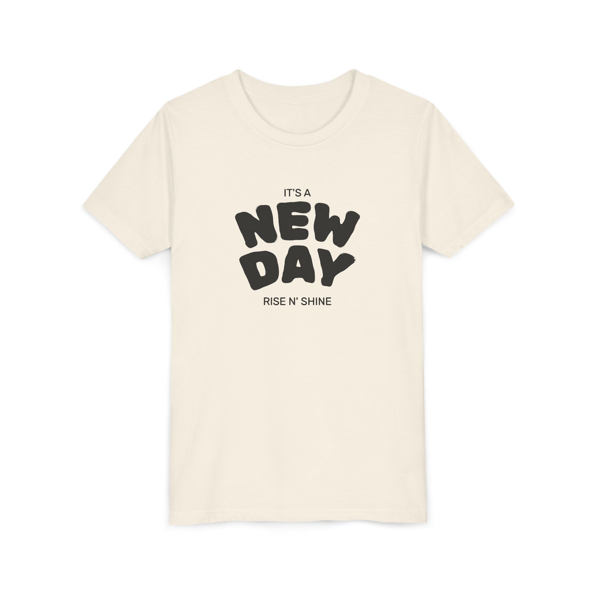 New Day Youth Tee — Minimalist Kids Short Sleeve Shirt