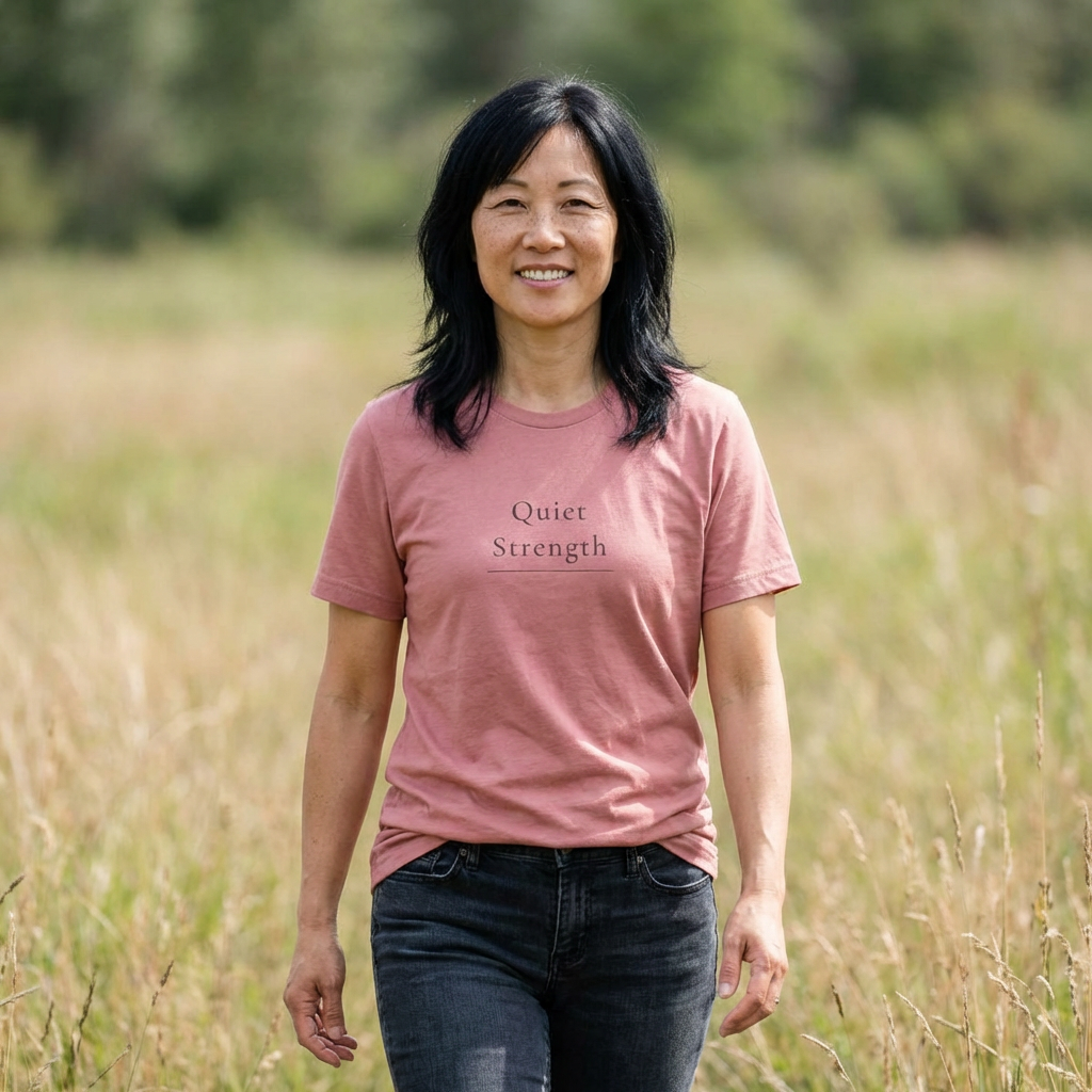 Have Strength Minimalist White Tee — Subtle Inspirational Short Sleeve Shirt