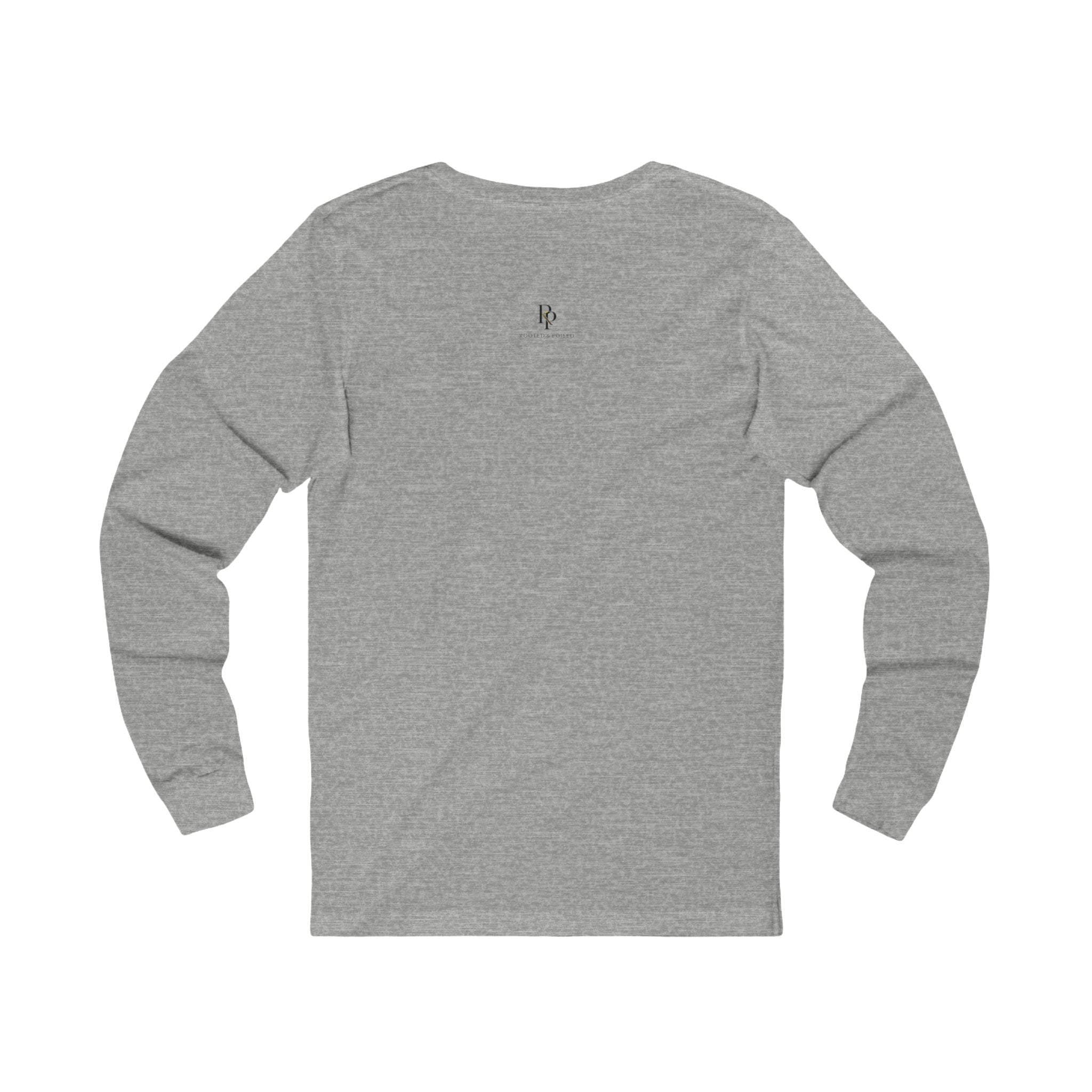 Quiet Strength Long Sleeve Tee — Minimalist Inspirational Shirt
