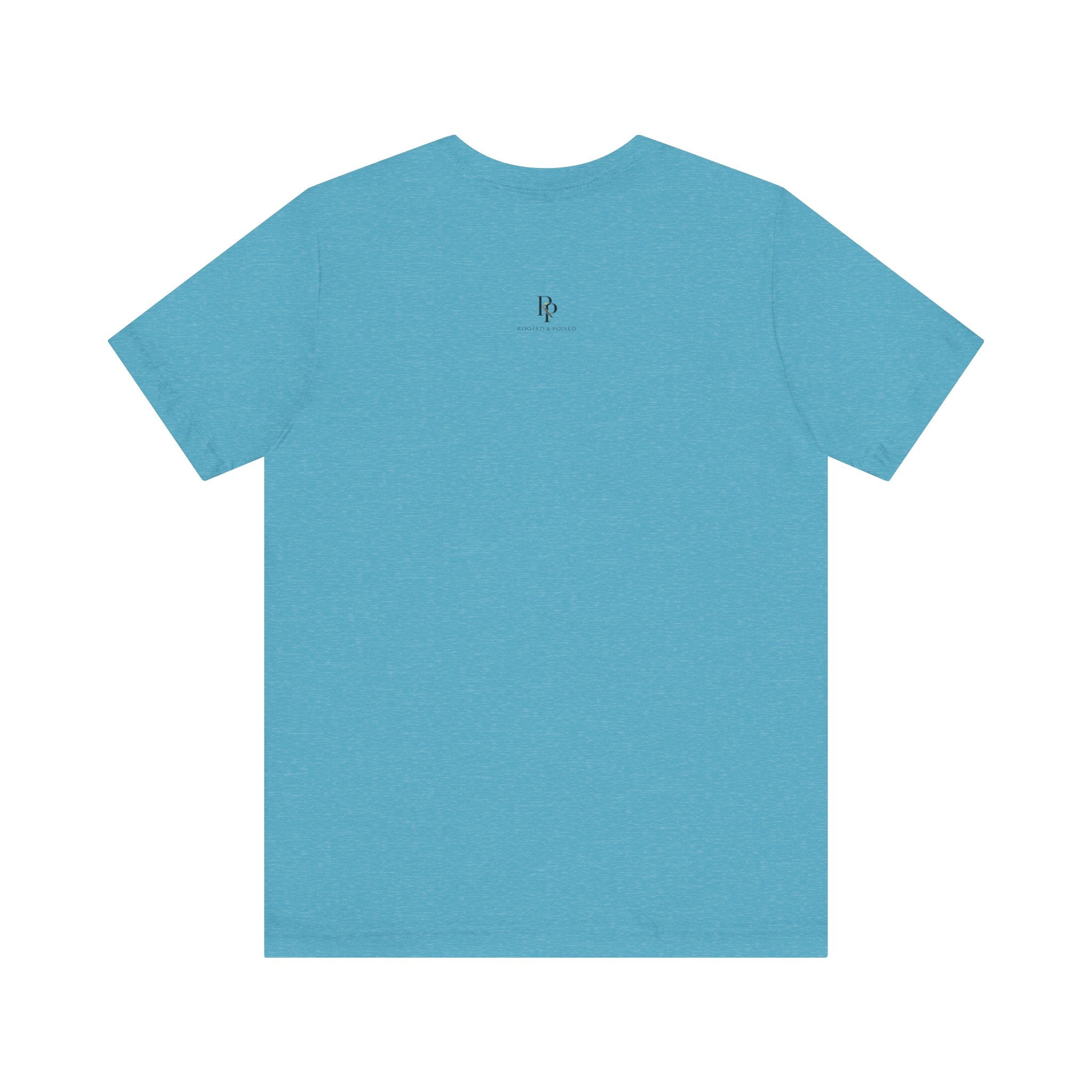 Steady. Minimalist Graphic Tee — Calm Motivational Short Sleeve Shirt