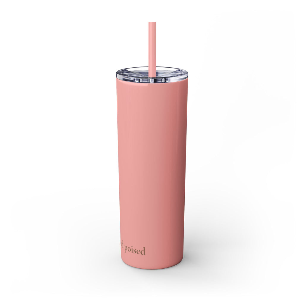 Mother Floral Skinny Tumbler, 20oz Straw Cup