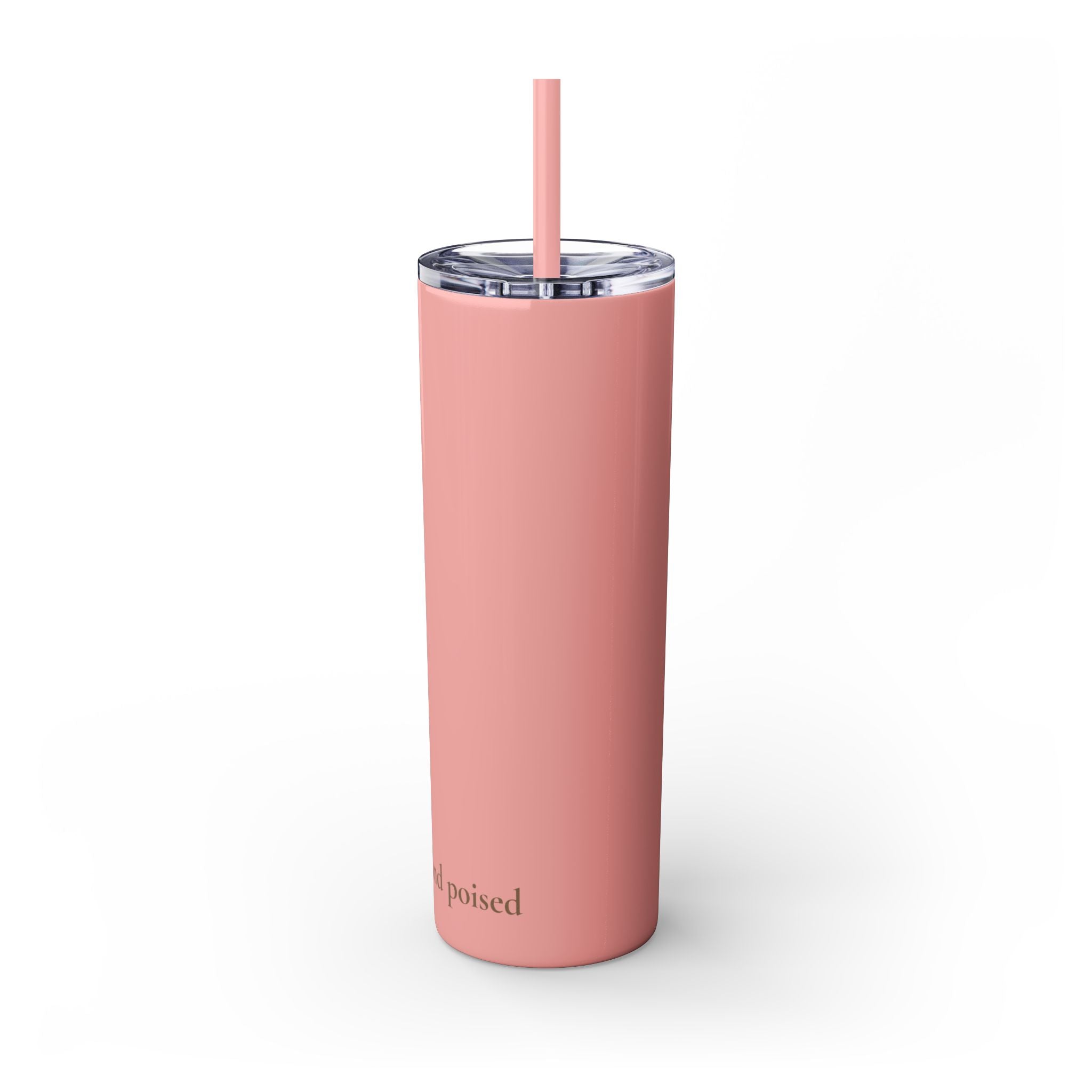 Mother Floral Skinny Tumbler, 20oz Straw Cup