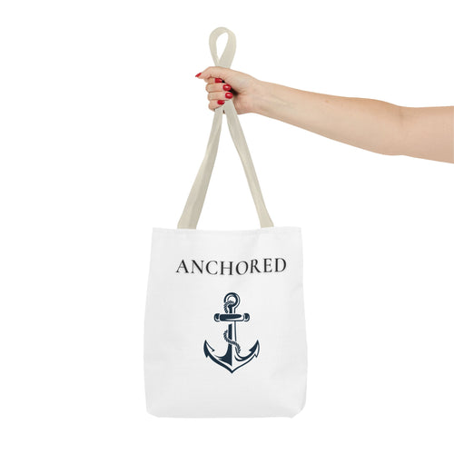 Anchored Anchor Tote Bag — Nautical Canvas Beach & Everyday Tote