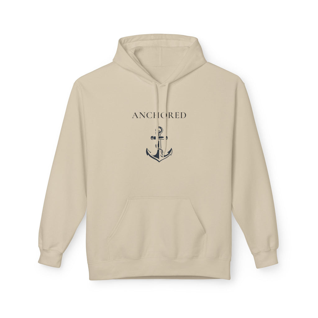 Anchored Graphic Hoodie — Coastal Nautical Pullover Sweatshirt