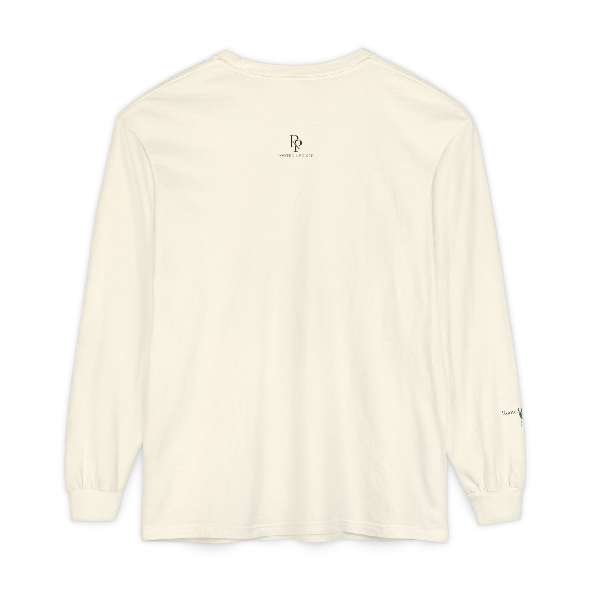 Anchored Long Sleeve Tee — Minimalist Nautical Graphic Shirt