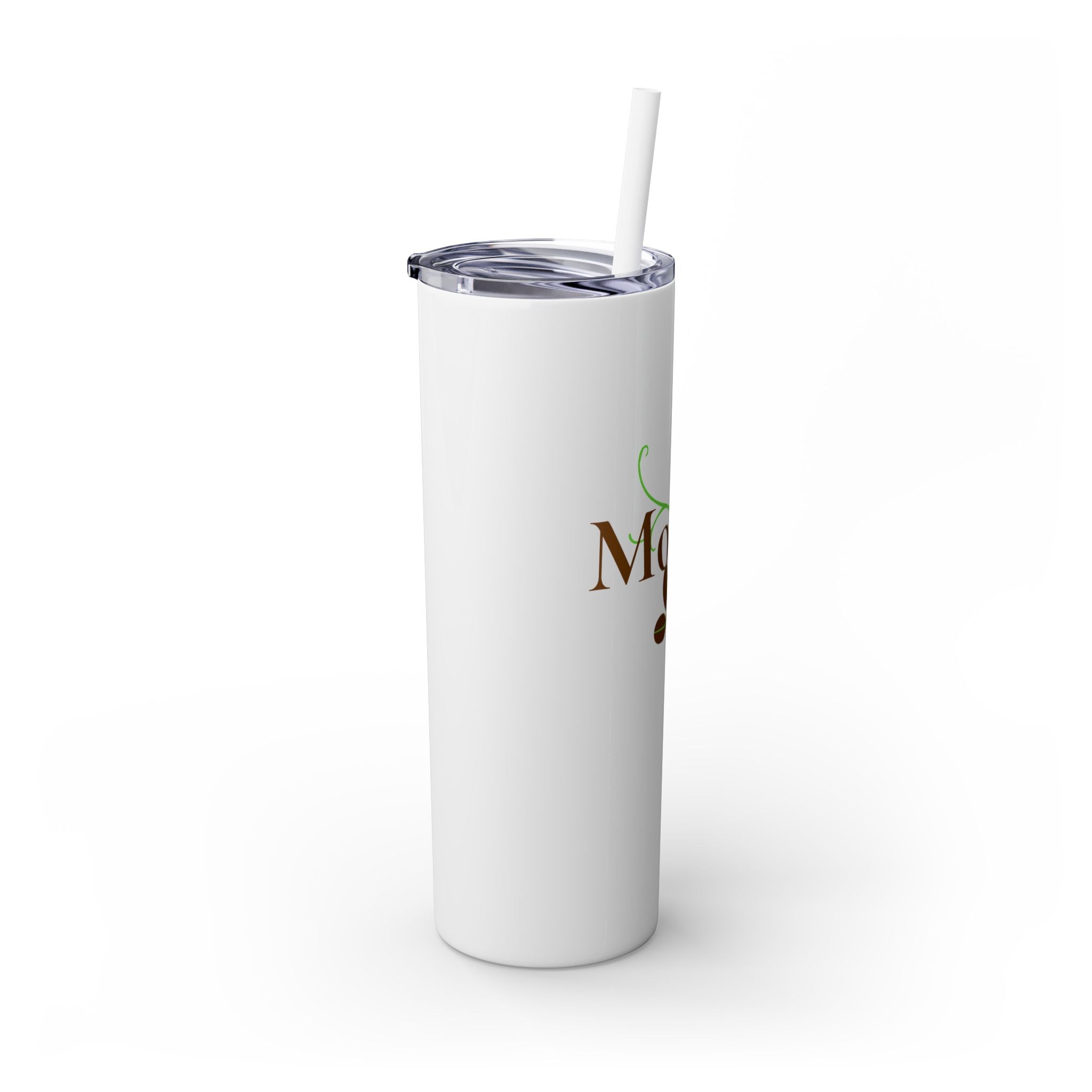 Mother Floral Skinny Tumbler, 20oz Straw Cup